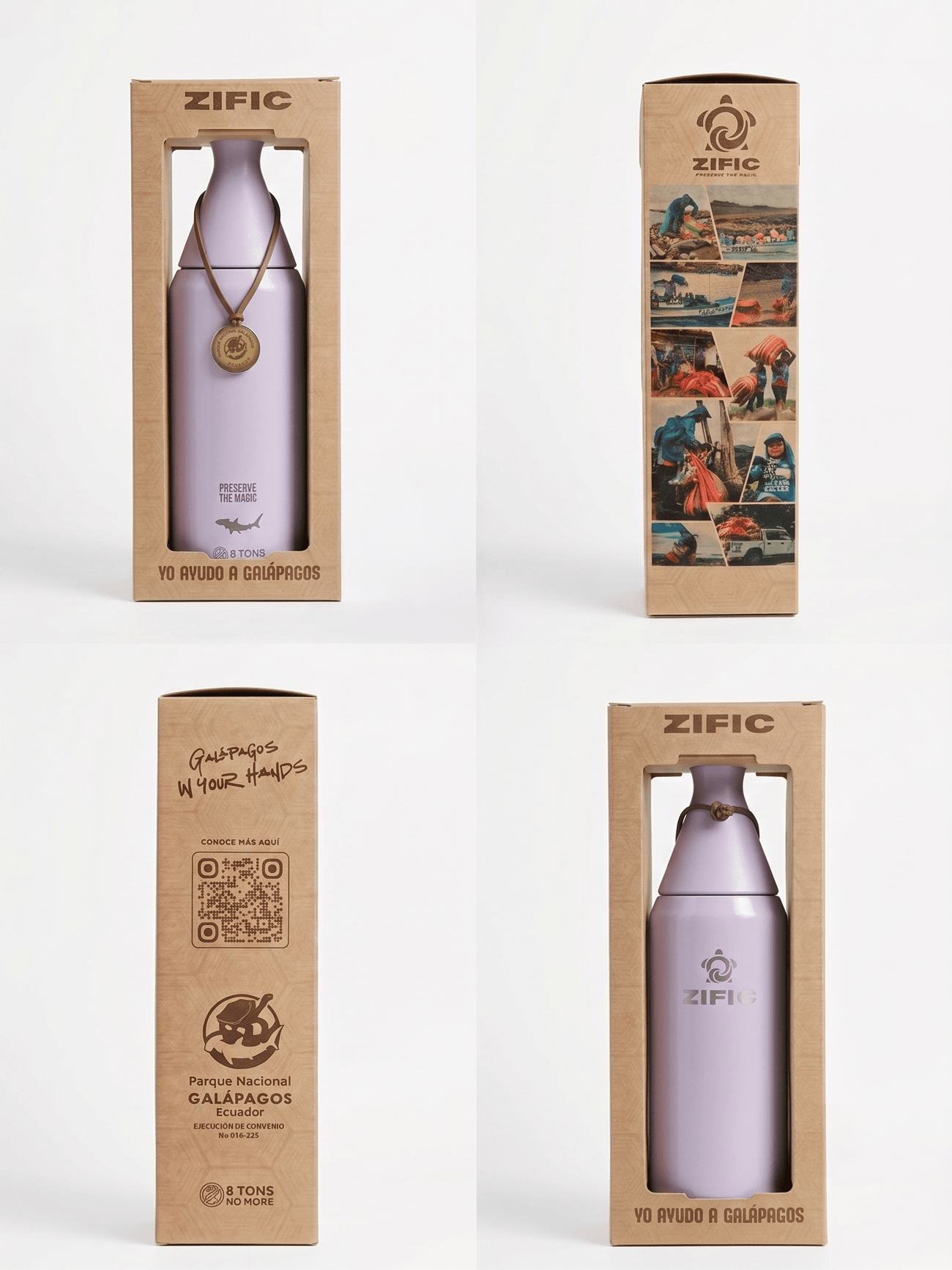 BOTELLA DE AGUA SLIM 34 OZ - LILA