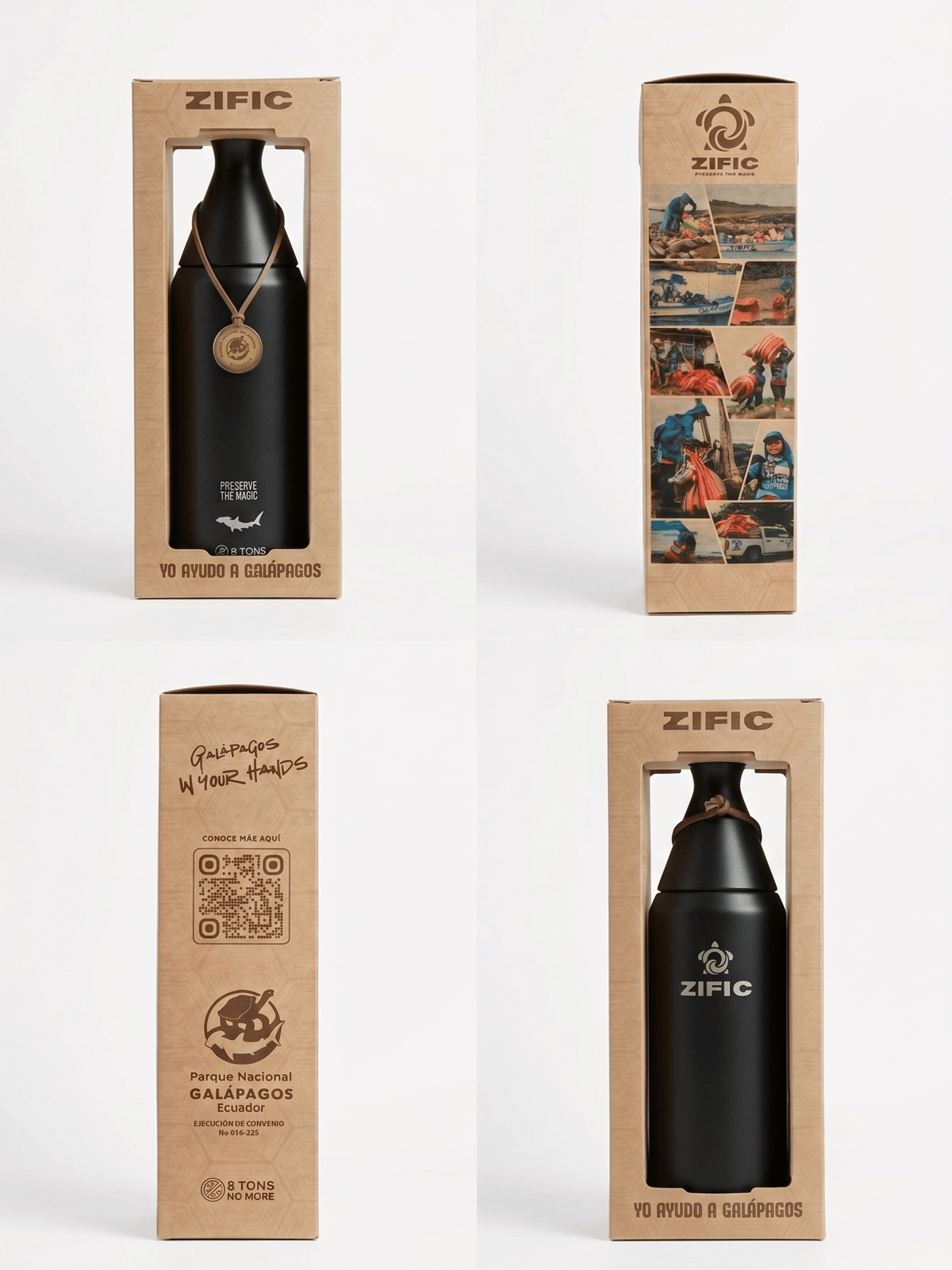 BOTELLA DE AGUA SLIM 34 OZ - NEGRO