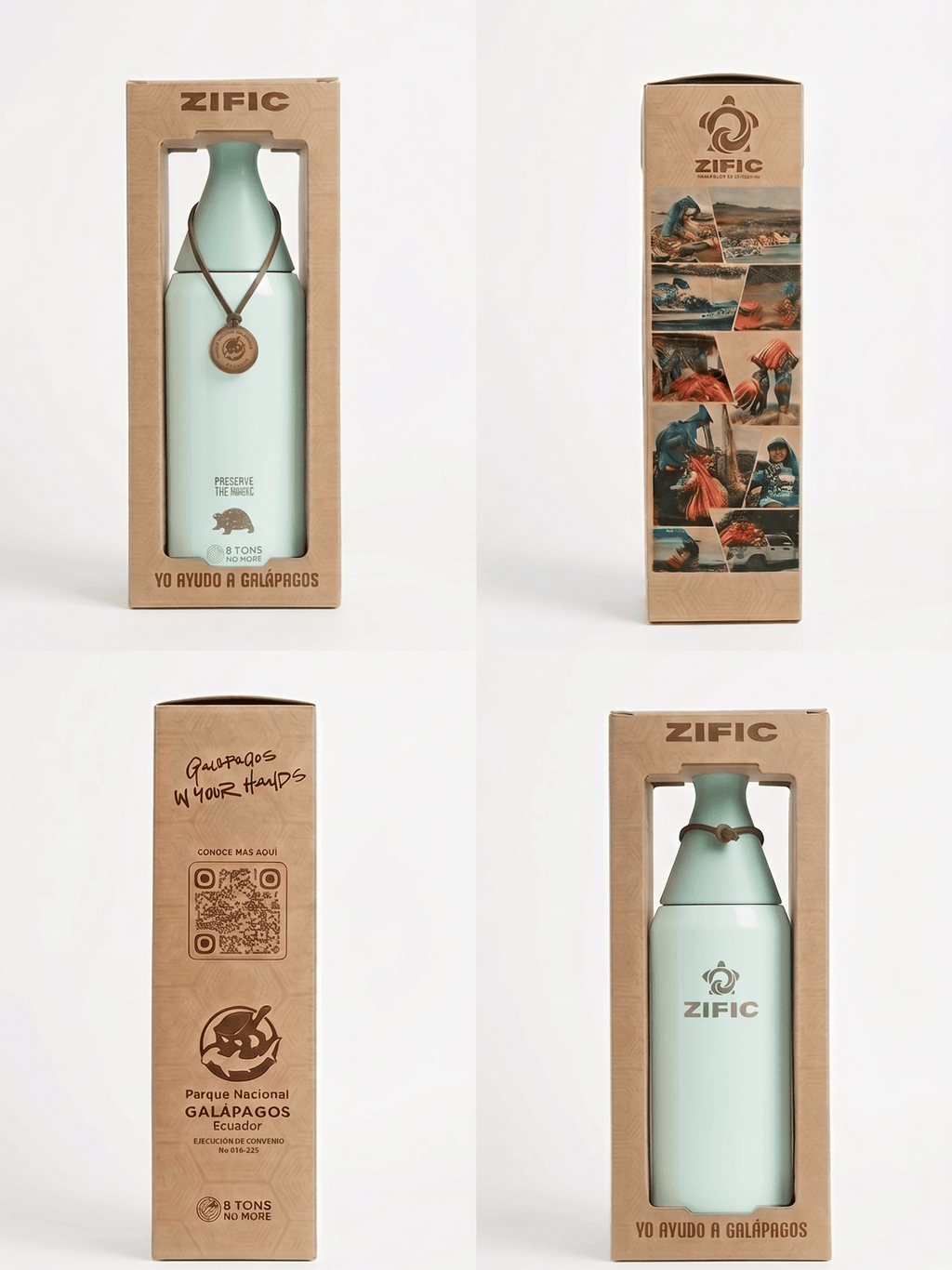 BOTELLA DE AGUA SLIM 34 OZ - VERDE