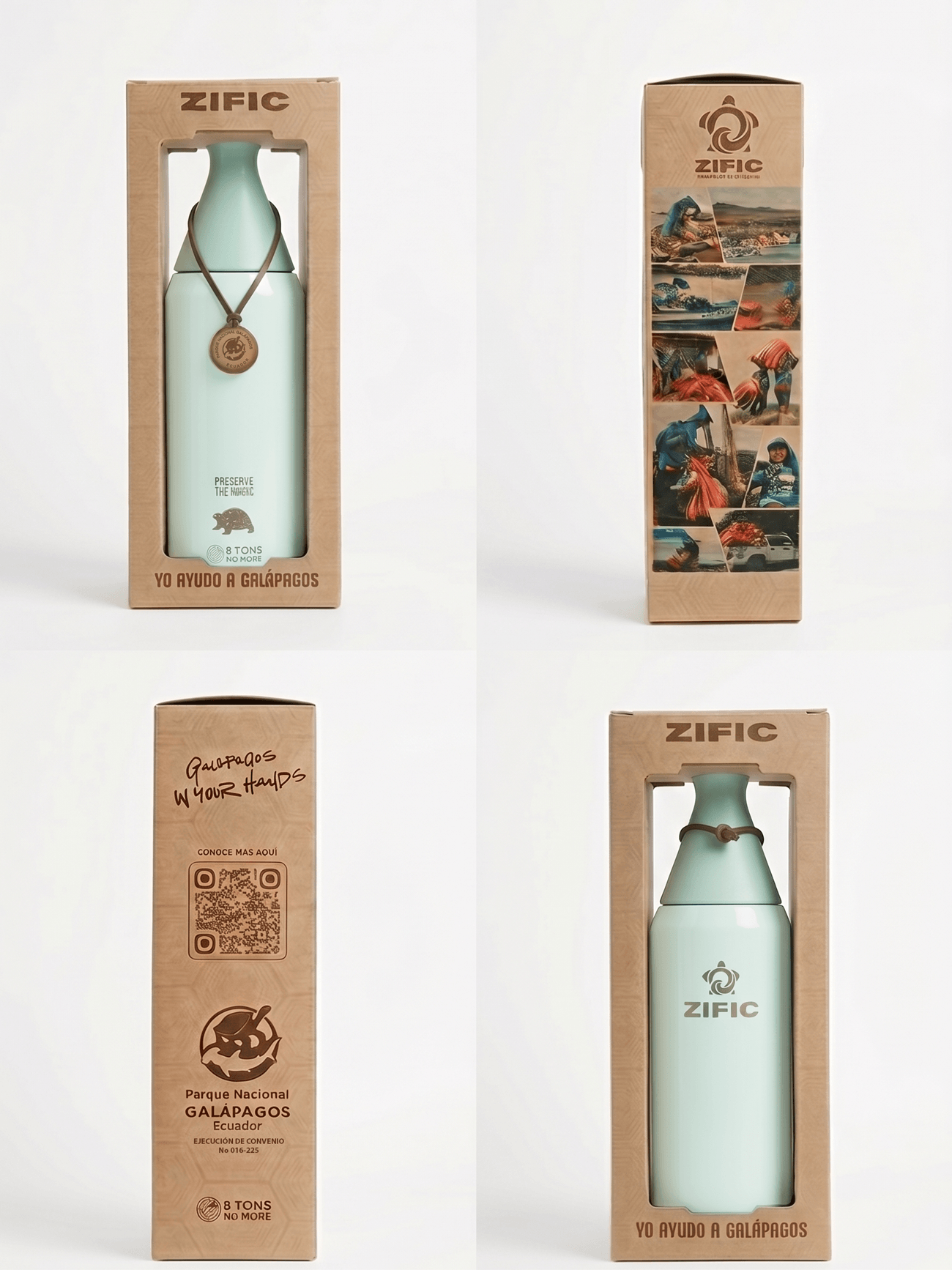 BOTELLA DE AGUA SLIM 34 OZ - VERDE