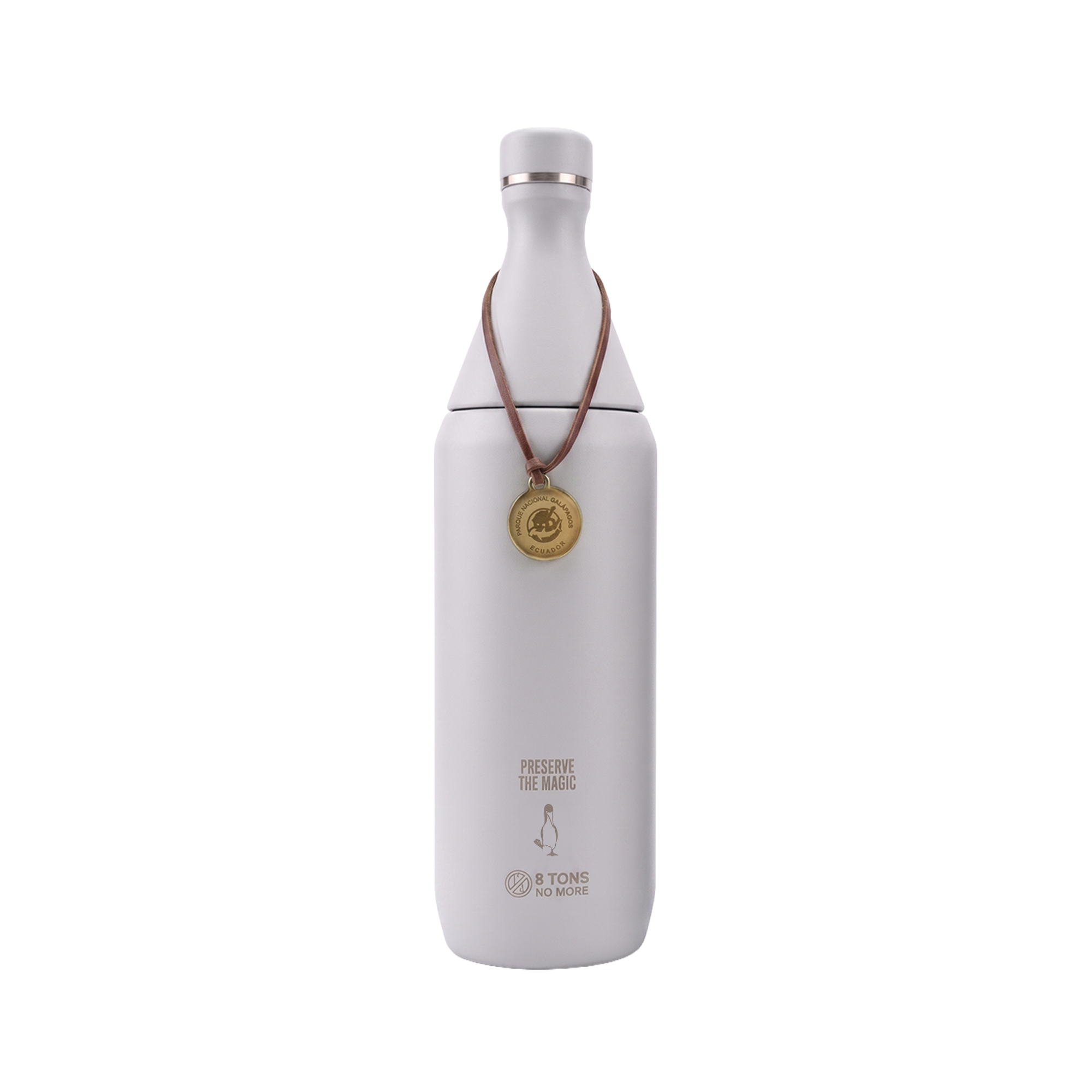 BOTELLA DE AGUA SLIM 34 OZ - GRIS