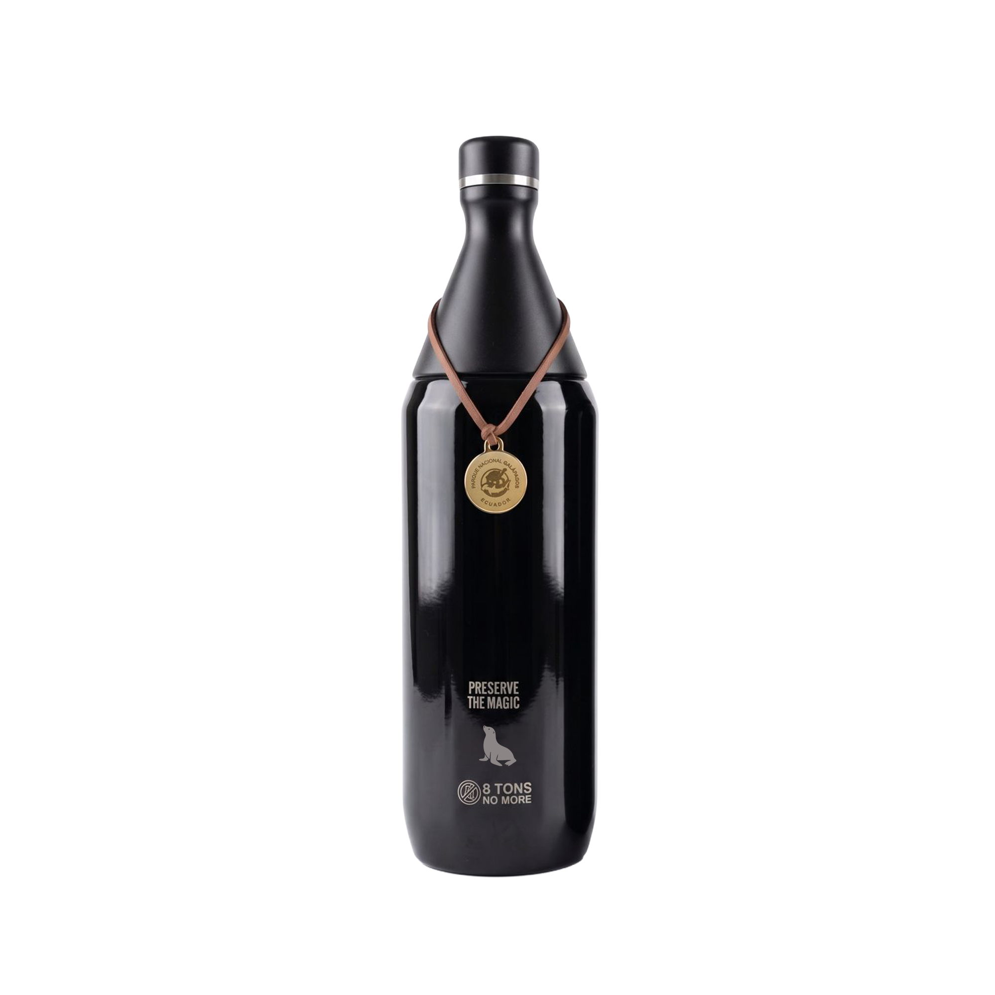 BOTELLA DE AGUA SLIM 34 OZ - NEGRO
