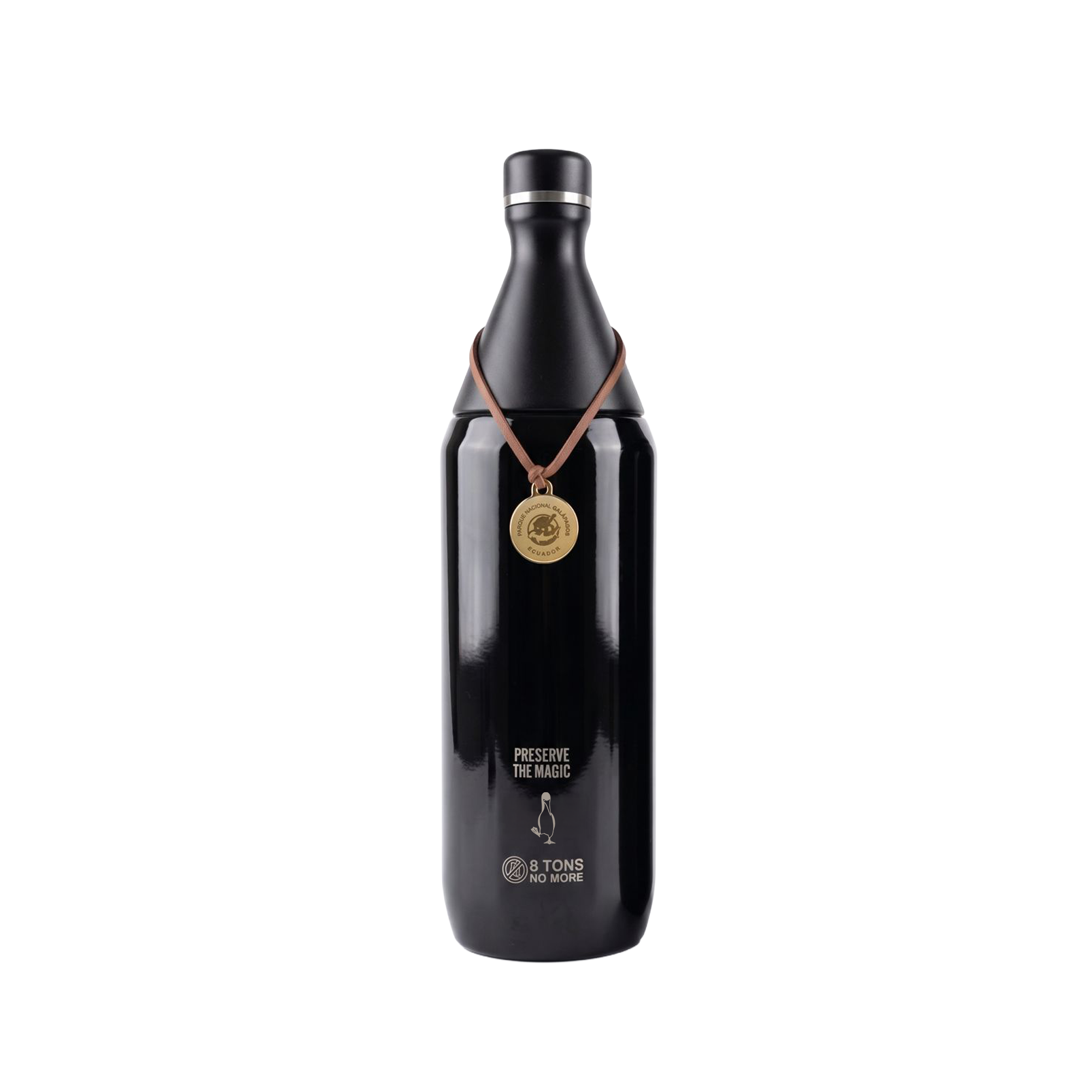 BOTELLA DE AGUA SLIM 34 OZ - NEGRO