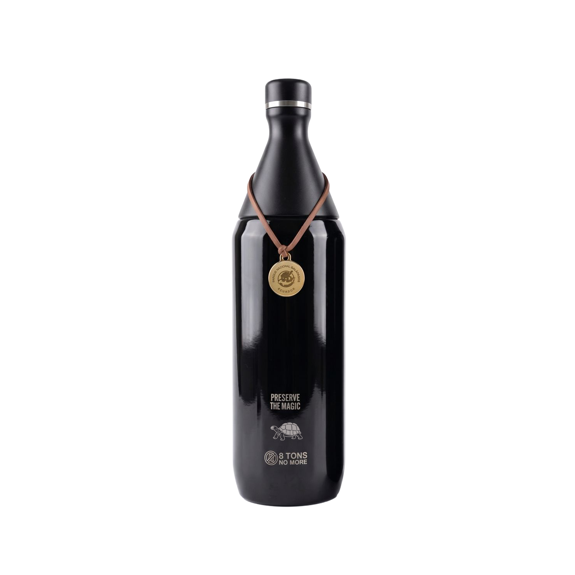 BOTELLA DE AGUA SLIM 34 OZ - NEGRO