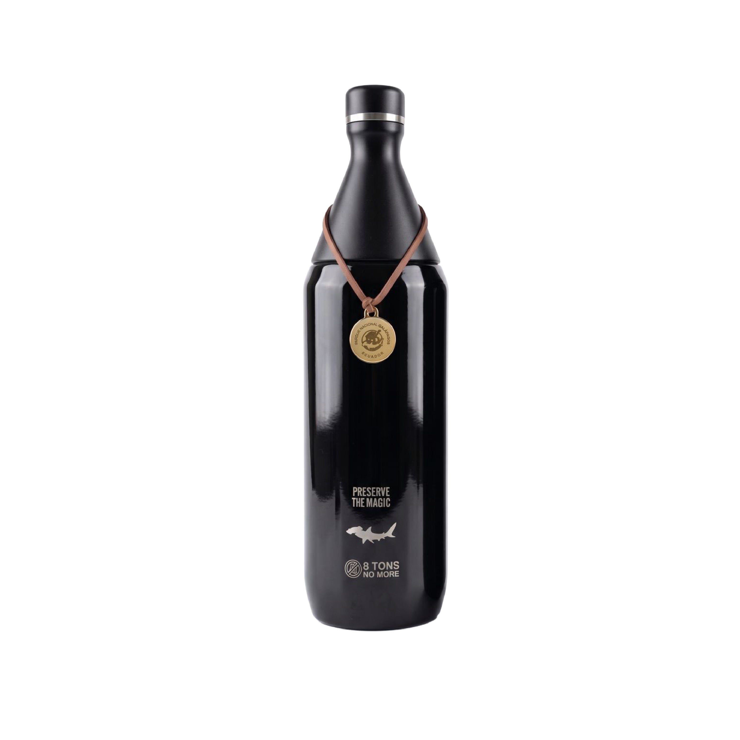 BOTELLA DE AGUA SLIM 34 OZ - NEGRO