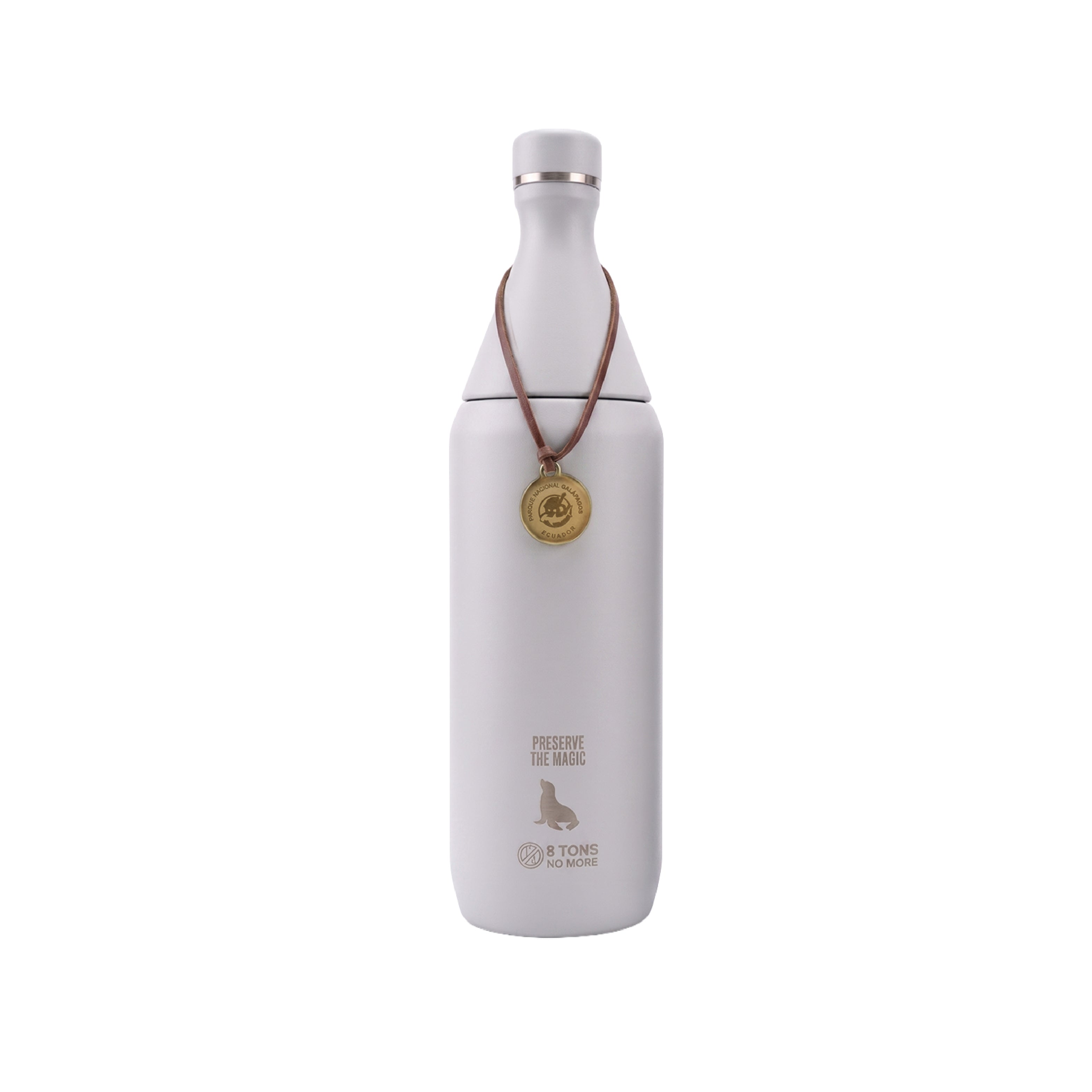 BOTELLA DE AGUA SLIM 34 OZ - GRIS