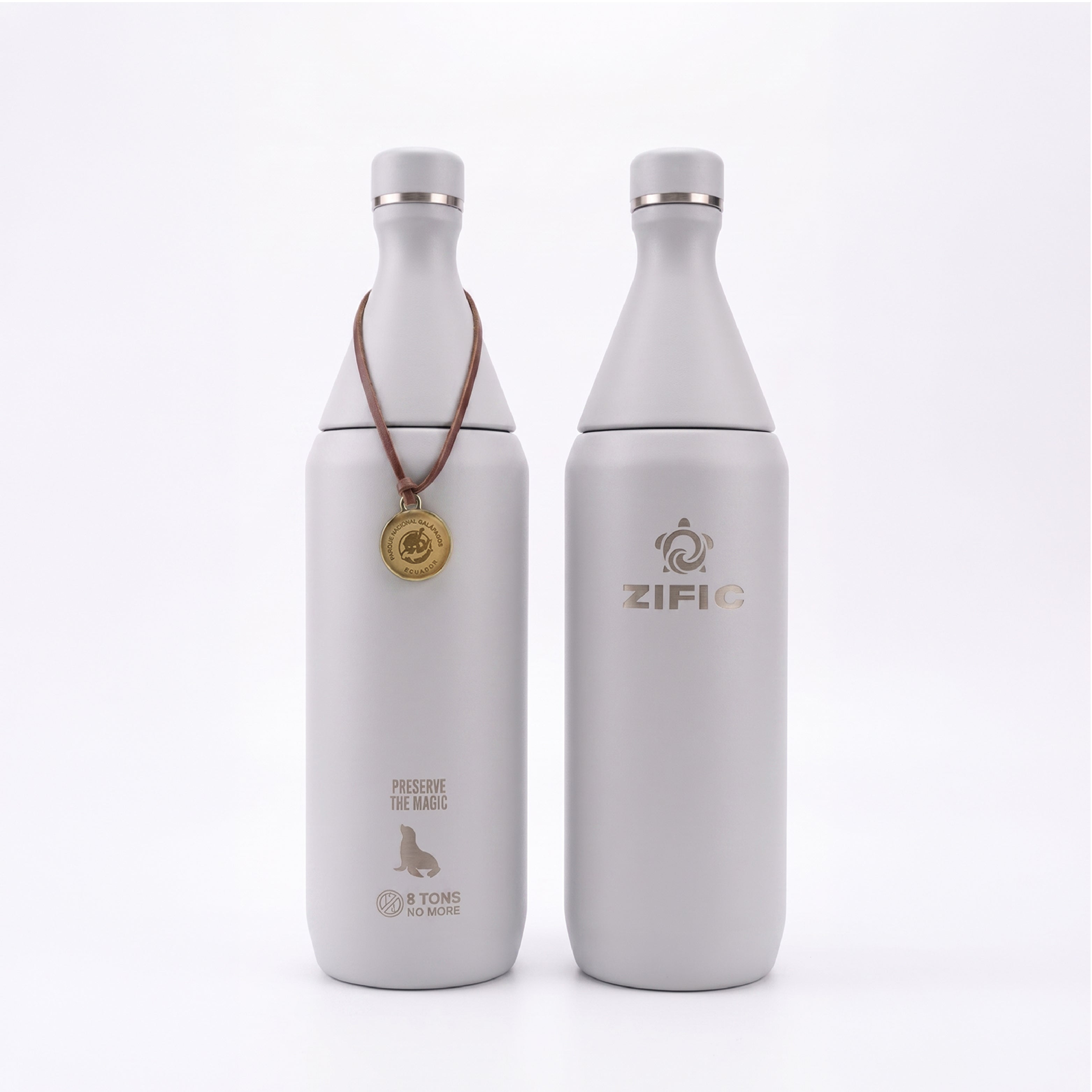 BOTELLA DE AGUA SLIM 34 OZ - GRIS